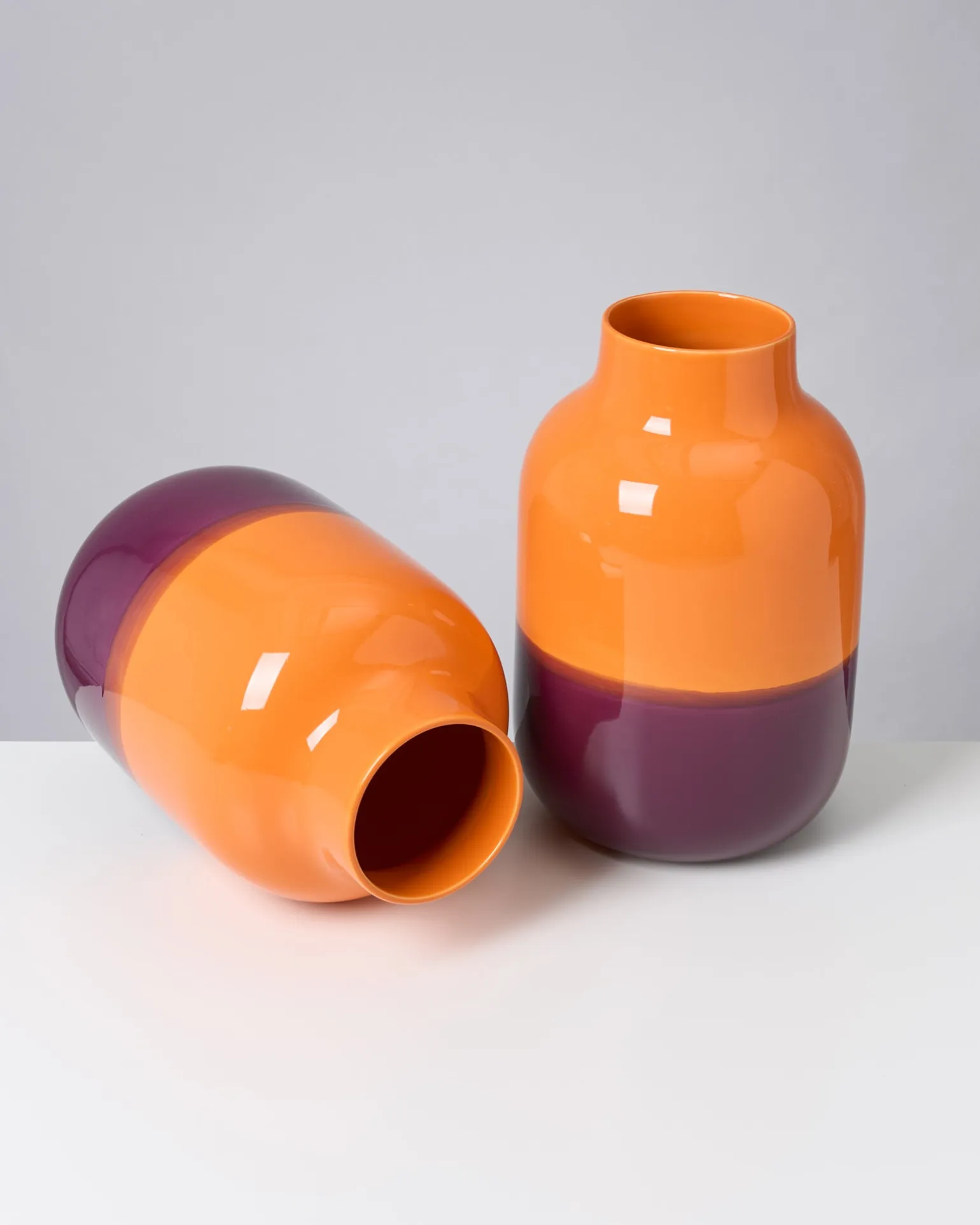 Nuno Vase L orange lila