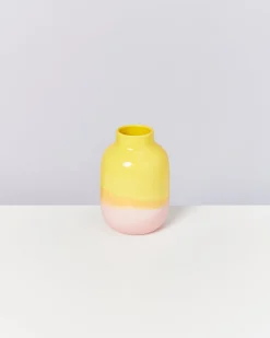 Nuno Vase M gelb rosé