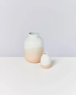 Nuno Vase M hellblau sand