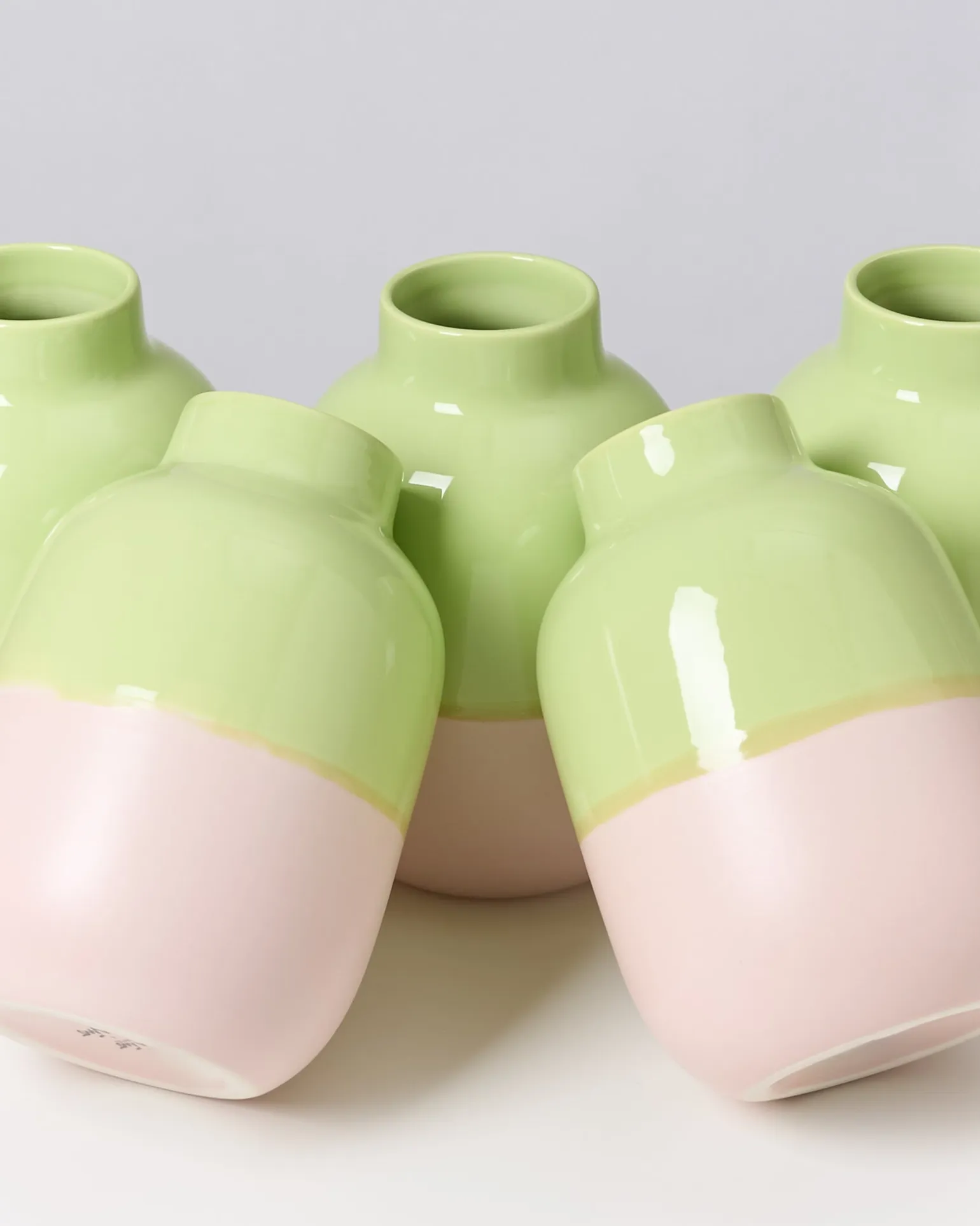Nuno Vase M lime rosé