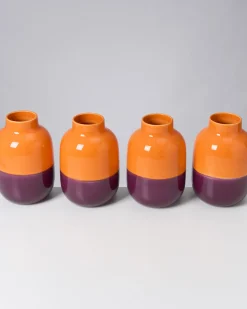 Nuno Vase M orange lila