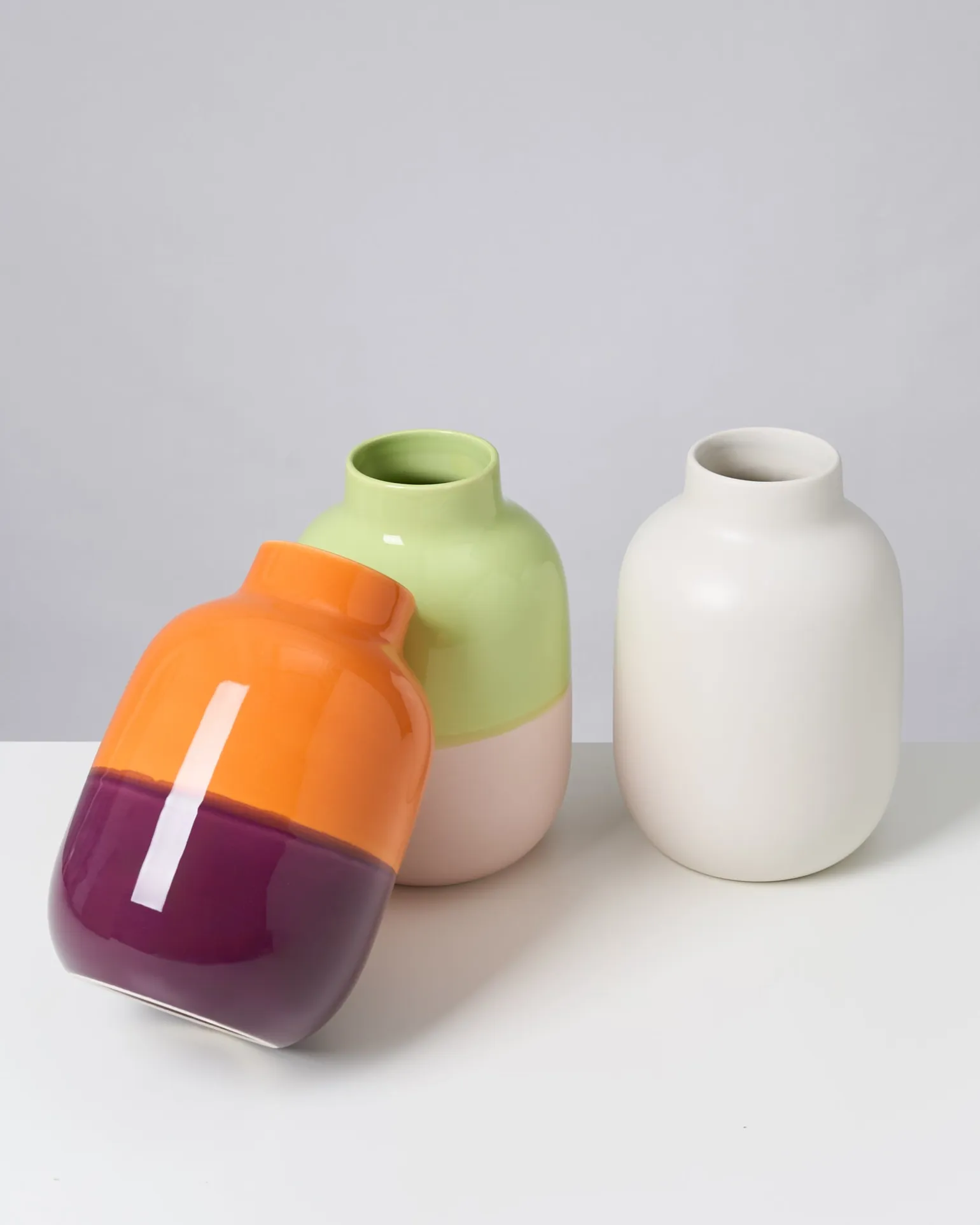 Nuno Vase M orange lila