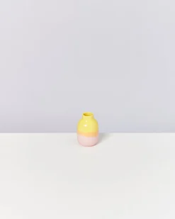 Nuno Vase S gelb rosé