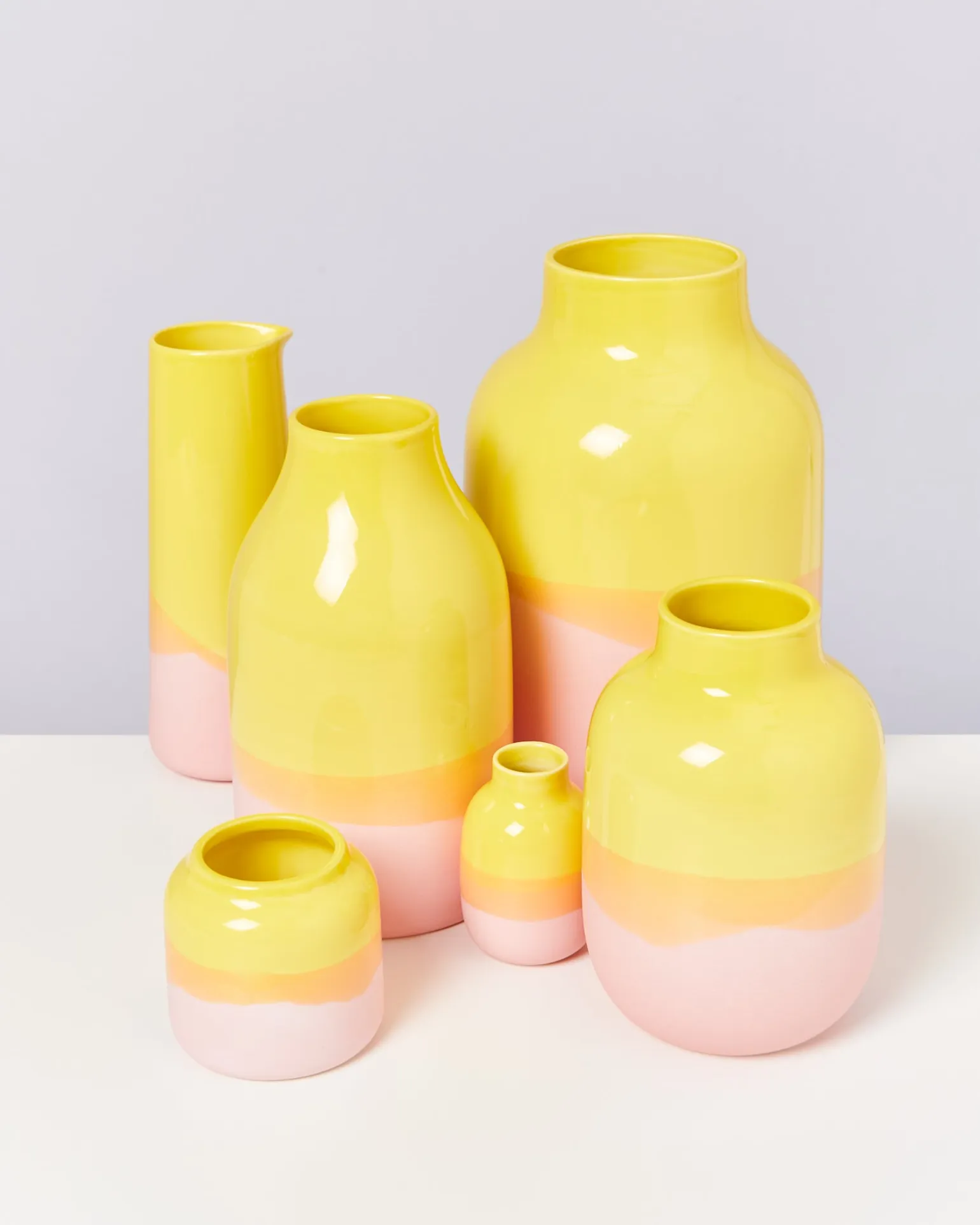 Nuno Vase S gelb rosé