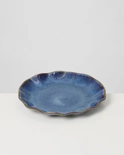 Pérola Teller klein shell dunkelblau