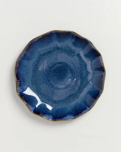 Pérola Teller klein shell dunkelblau