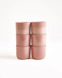 Seda Becher klein rosé 6er-Set