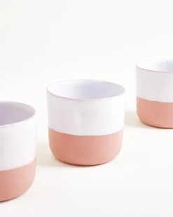 Seda Becher klein rosé weiß 4er-Set