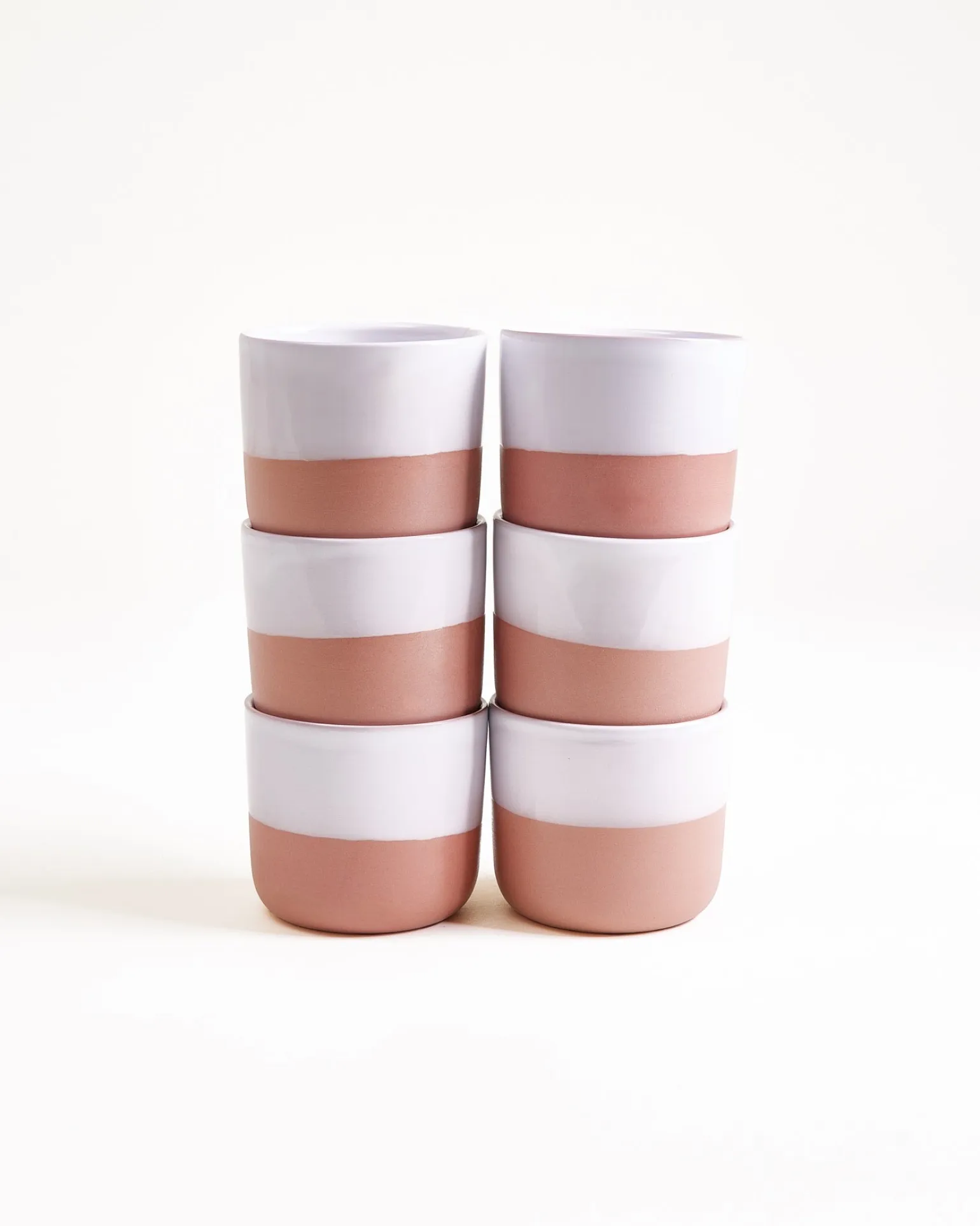 Seda Becher klein rosé weiß 6er-Set