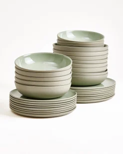 Seda Geschirr-Set salbeigrün 32-teilig