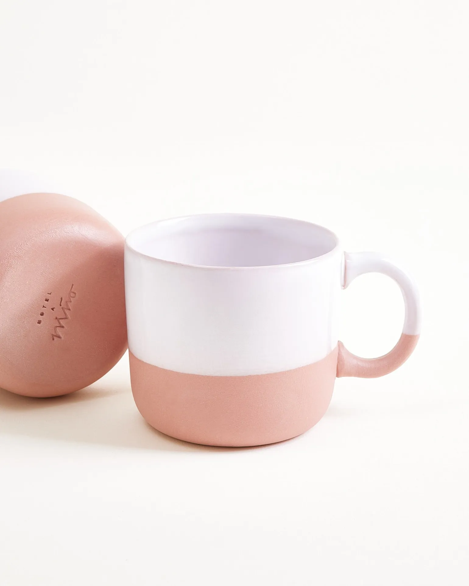 Seda Tasse klein rosé weiß 4er-Set