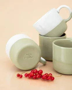Seda Tasse klein salbeigrün weiß