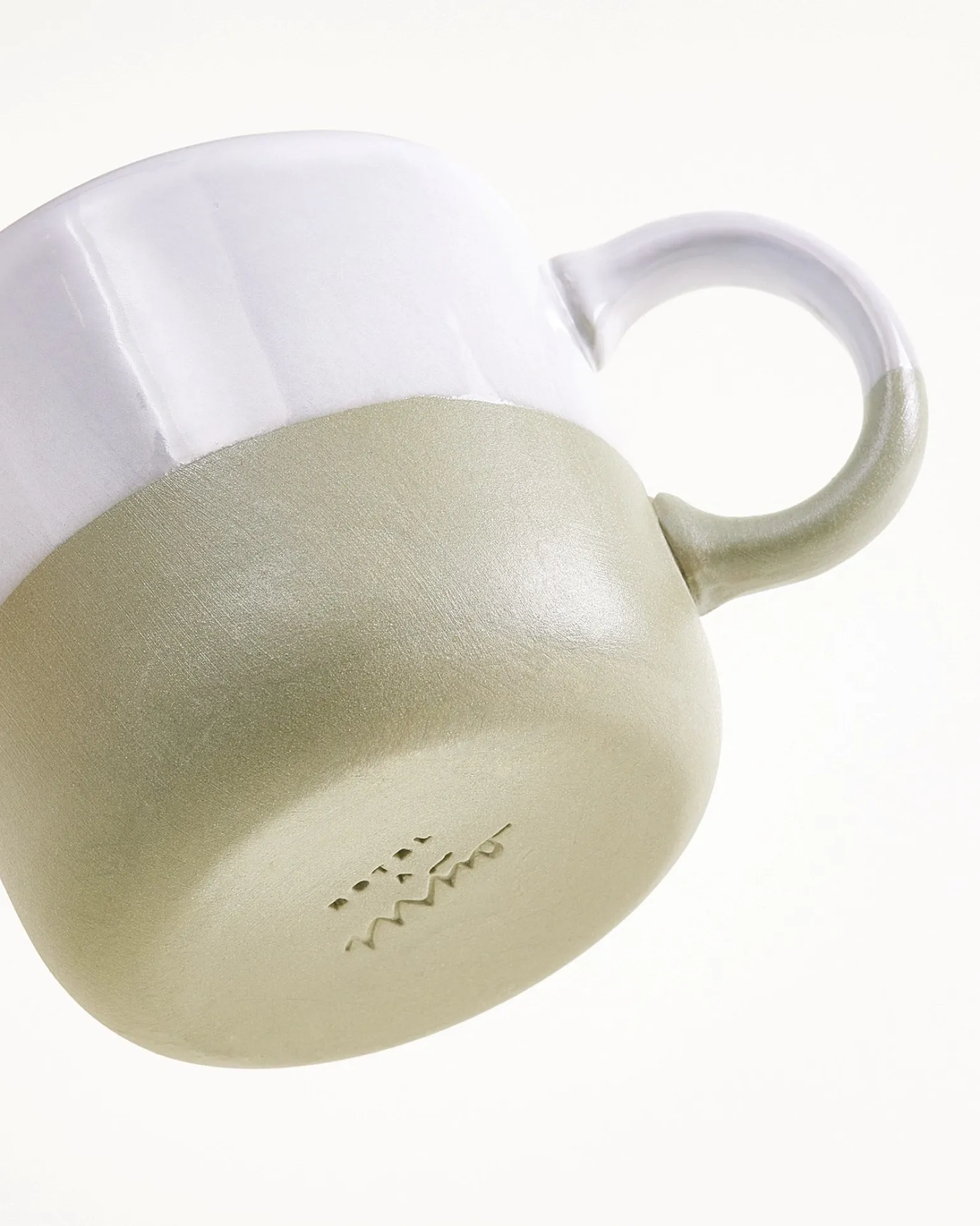 Seda Tasse klein salbeigrün weiß