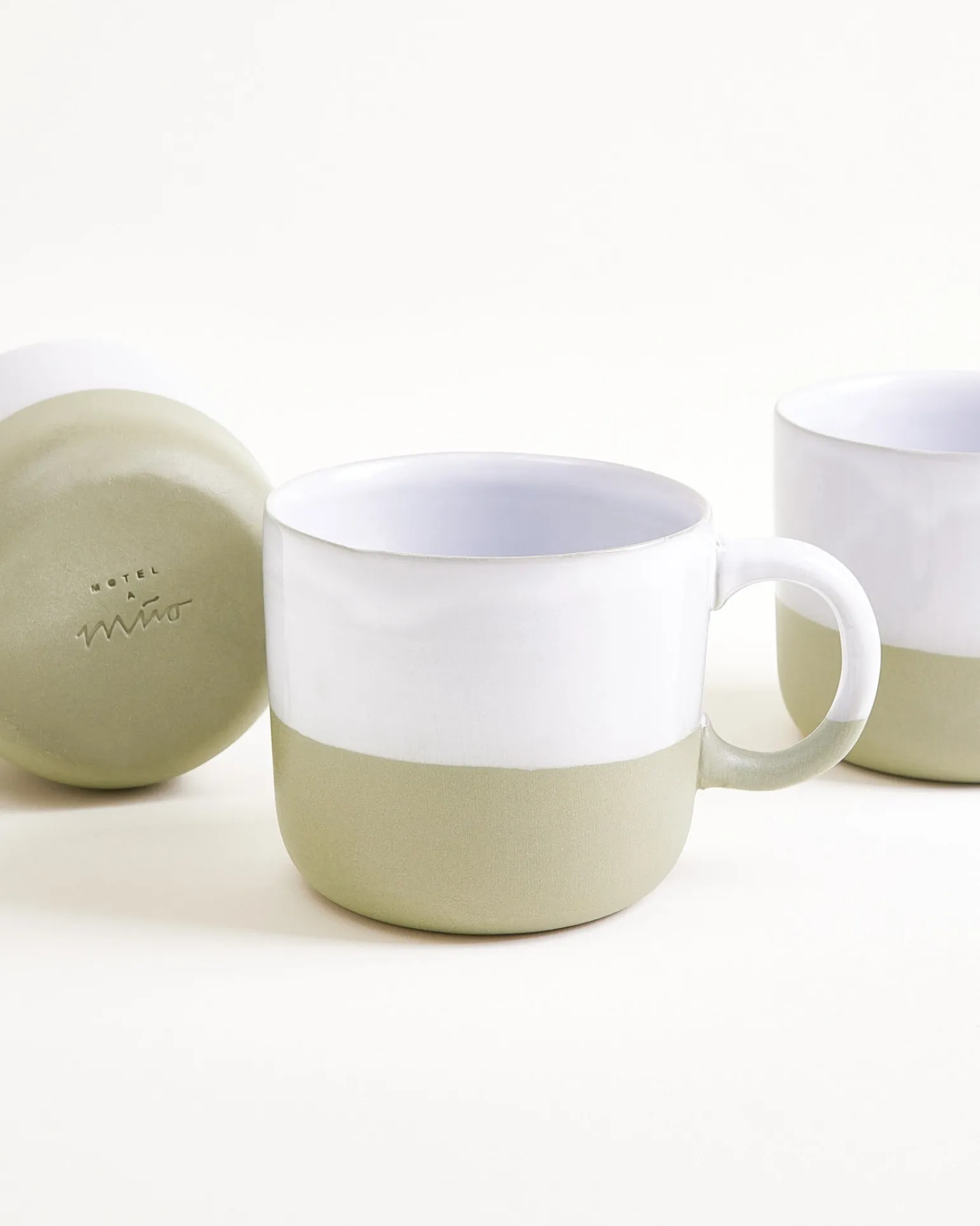 Seda Tasse klein salbeigrün weiß 6er-Set