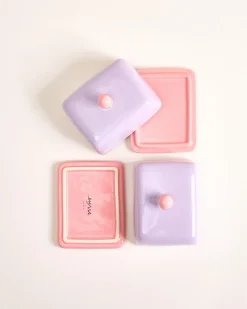 Seia Butterdose lila rosa