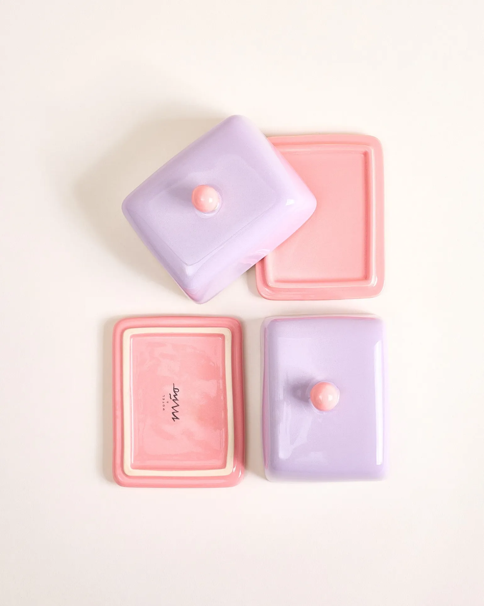 Seia Butterdose lila rosa