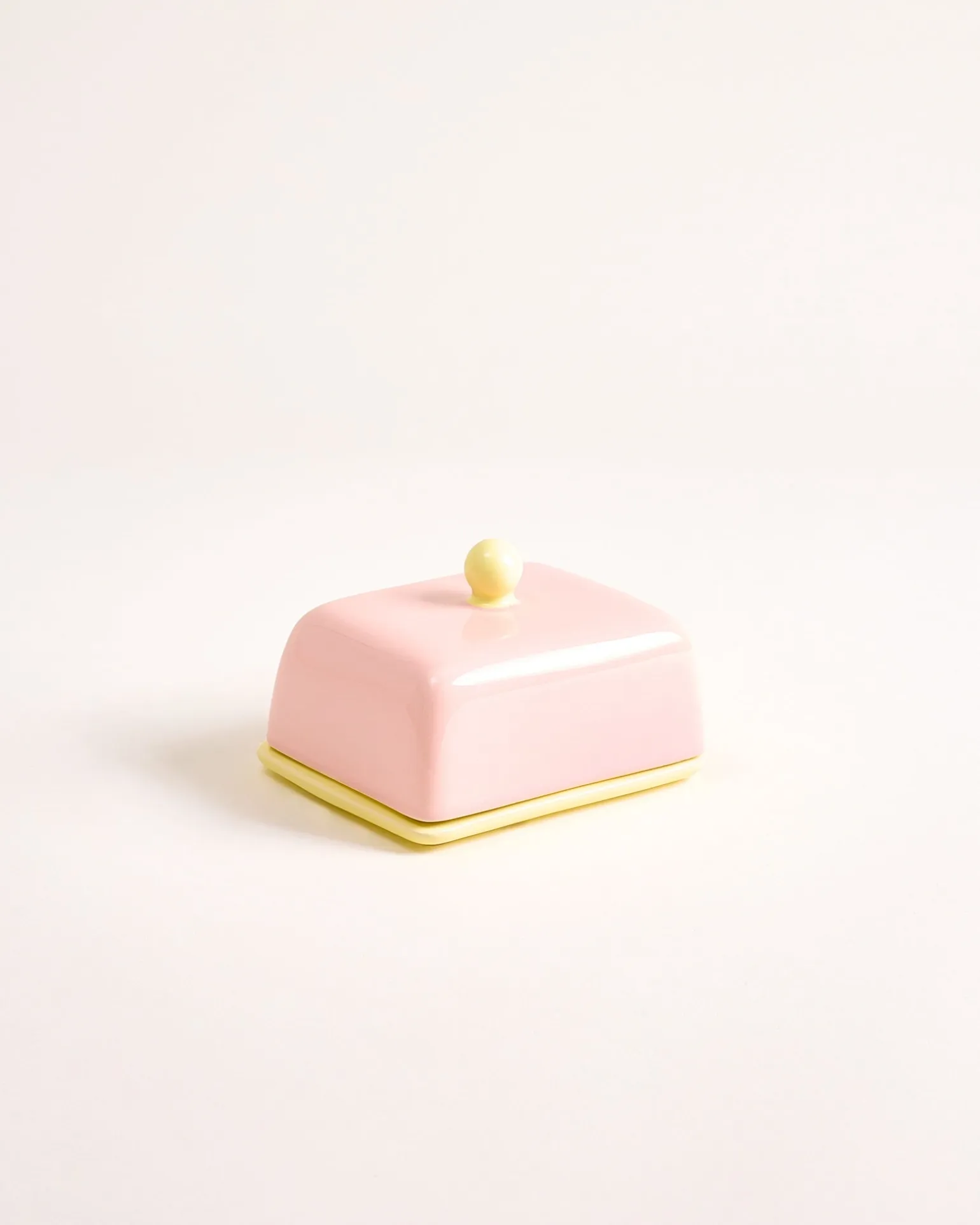 Seia Butterdose rosa gelb