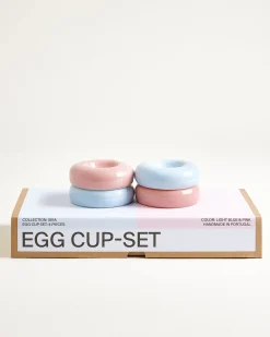 Seia Eierbecher rosa hellblau 4er-Set