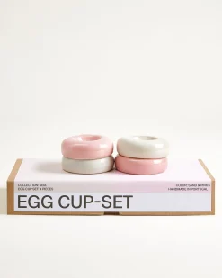 Seia Eierbecher rosa sand 4er-Set