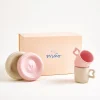 Seia Geschenk-Set Espresso rosa sand 5-teilig