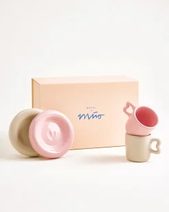 Seia Geschenk-Set Espresso rosa sand 5-teilig
