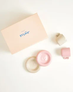 Seia Geschenk-Set Espresso rosa sand 5-teilig