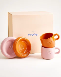 Seia Geschenk-Set Love Smile rosa orange 3-teilig