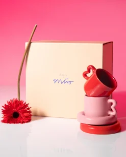 Seia Geschenk-Set rosa rot 5-teilig