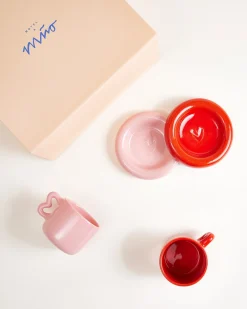 Seia Geschenk-Set rosa rot 5-teilig