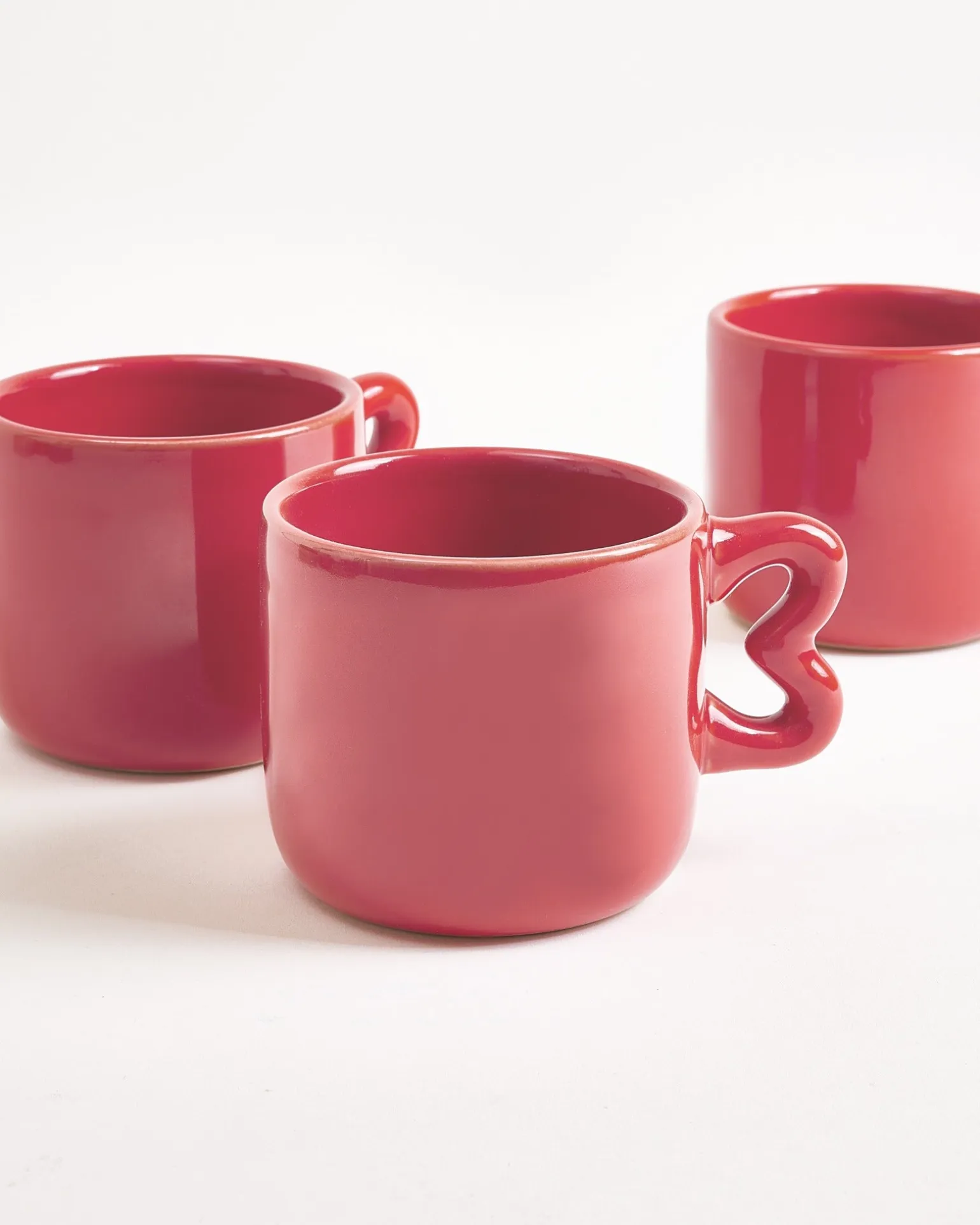 Seia Tasse & Untertasse Herz bordeaux