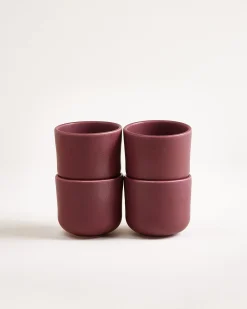 Sereno Becher klein bordeaux 4er-Set