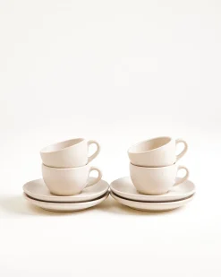 Sintra Espressotasse & Espressountertasse classic sand 4er-Set