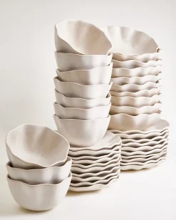 Sintra Geschirr-Set shell sand 40-teilig