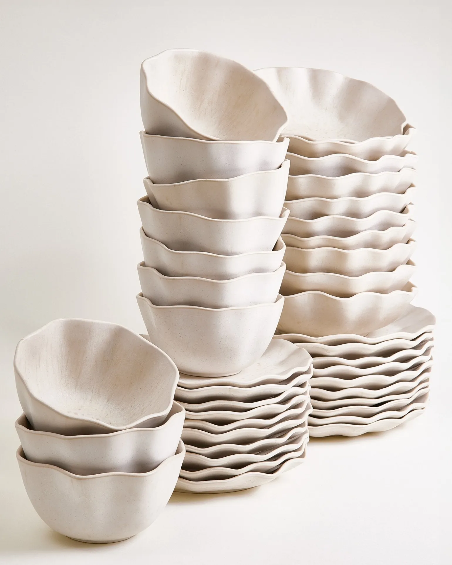 Sintra Geschirr-Set shell sand 40-teilig