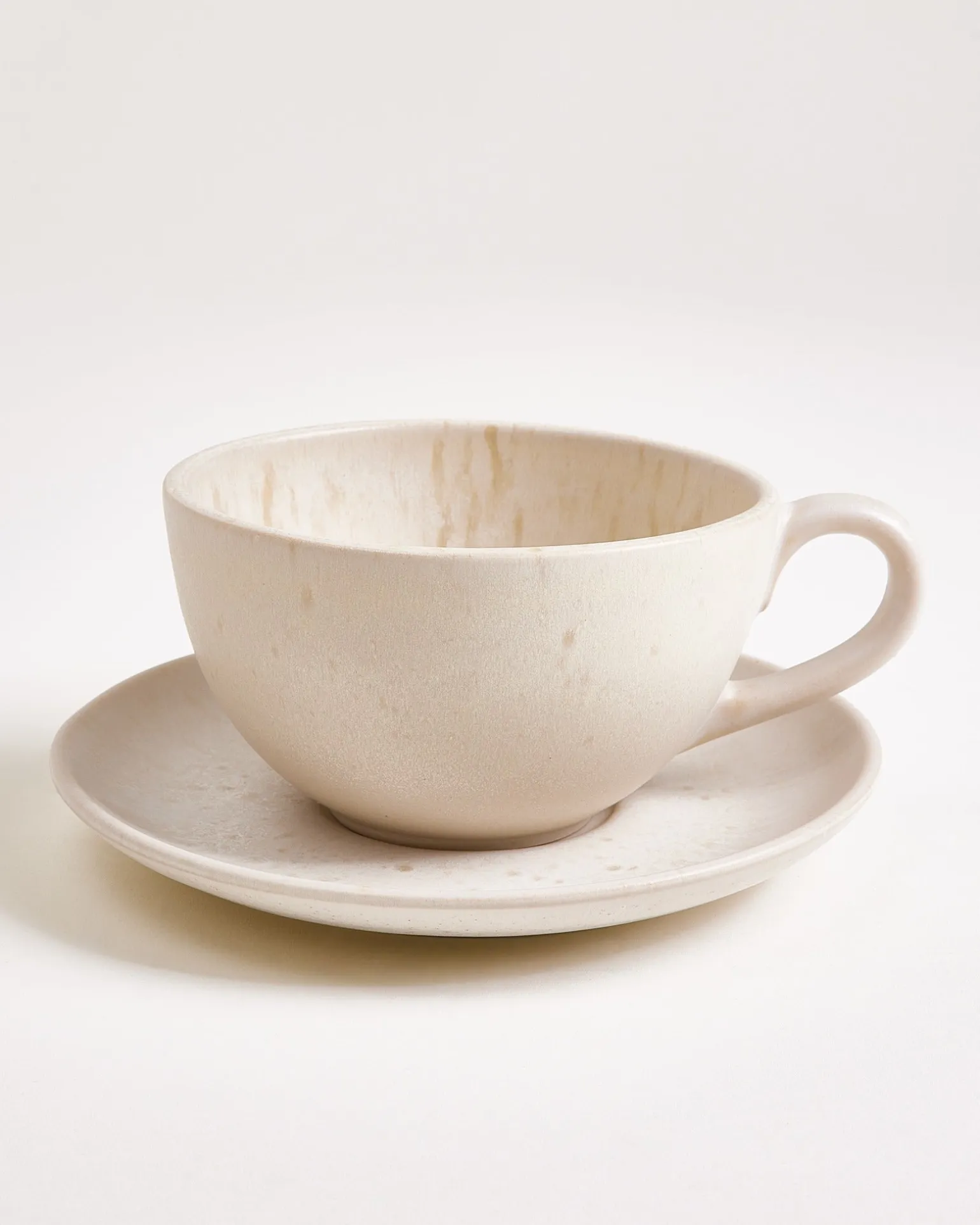 Sintra Teetasse & Untertasse groß classic sand