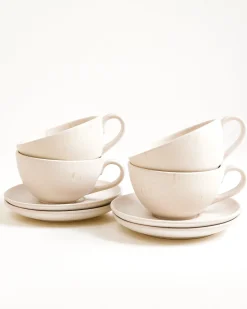 Sintra Teetasse & Untertasse groß classic sand 4er-Set