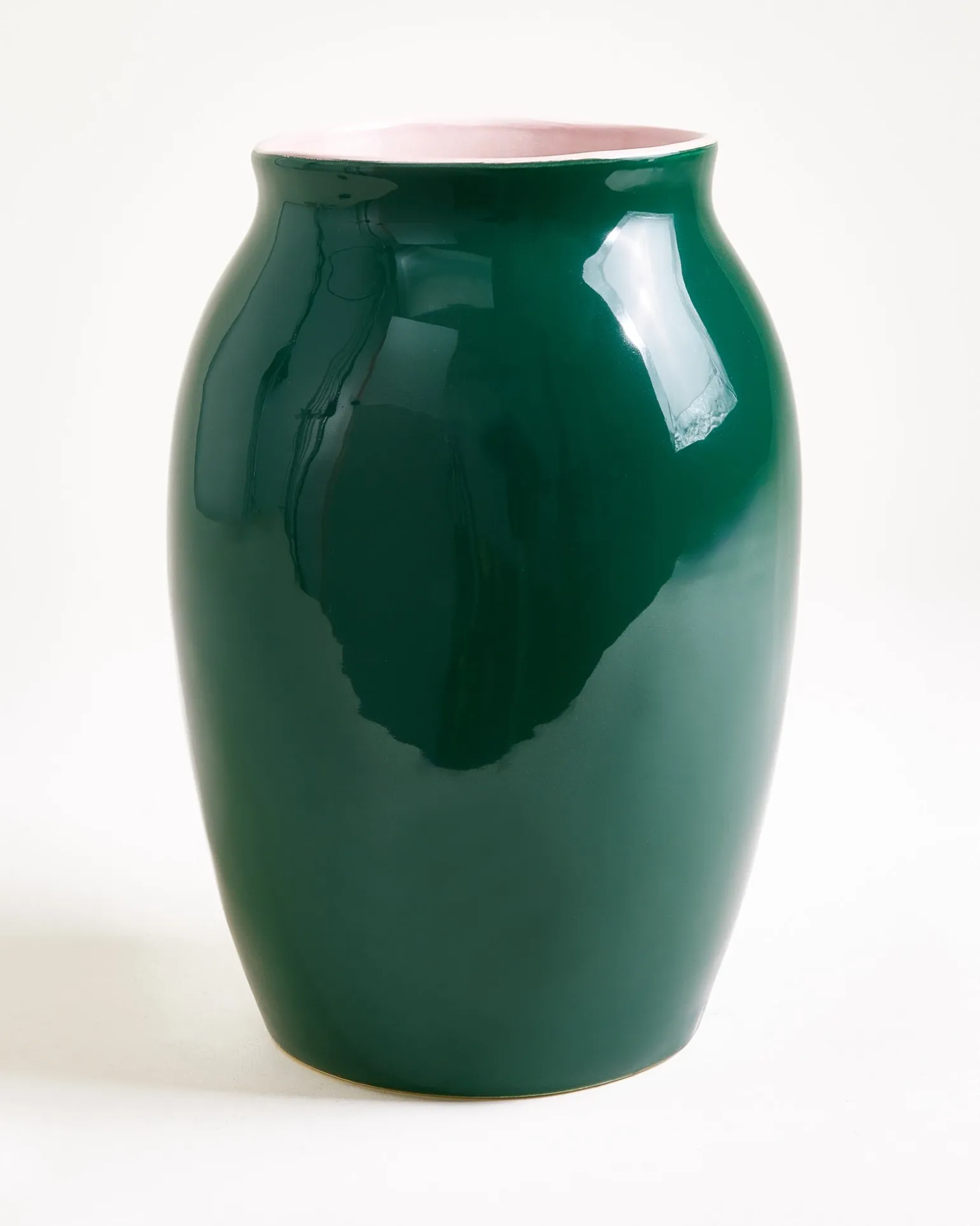 Sombra Vase L dunkelgrün rosé