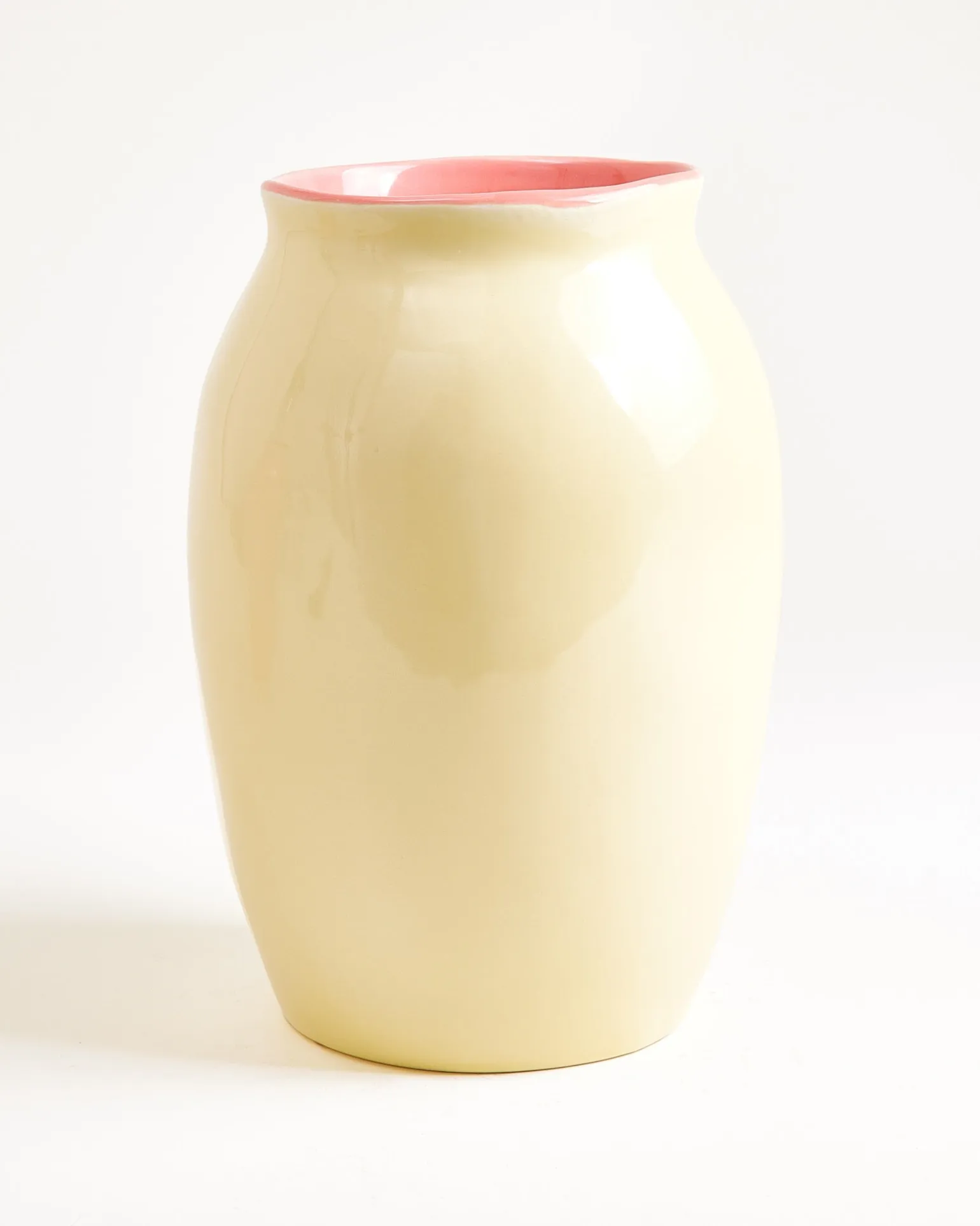 Sombra Vase L gelb rosa