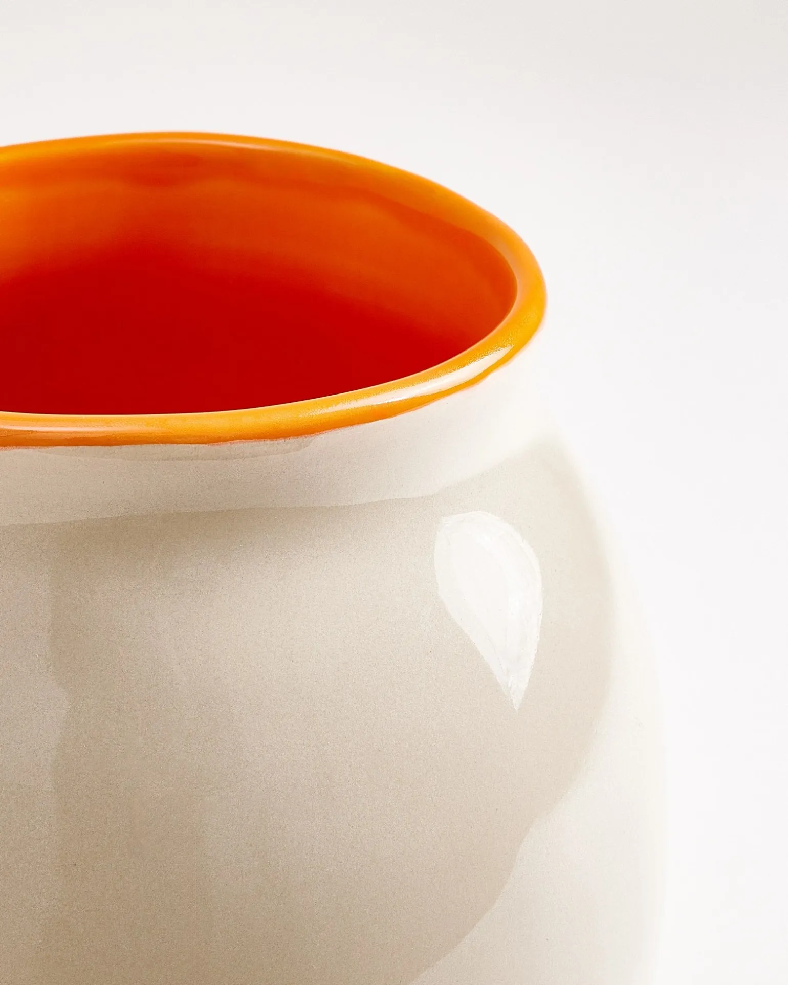 Sombra Vase L sand orange