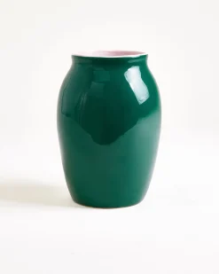 Sombra Vase M dunkelgrün rosé