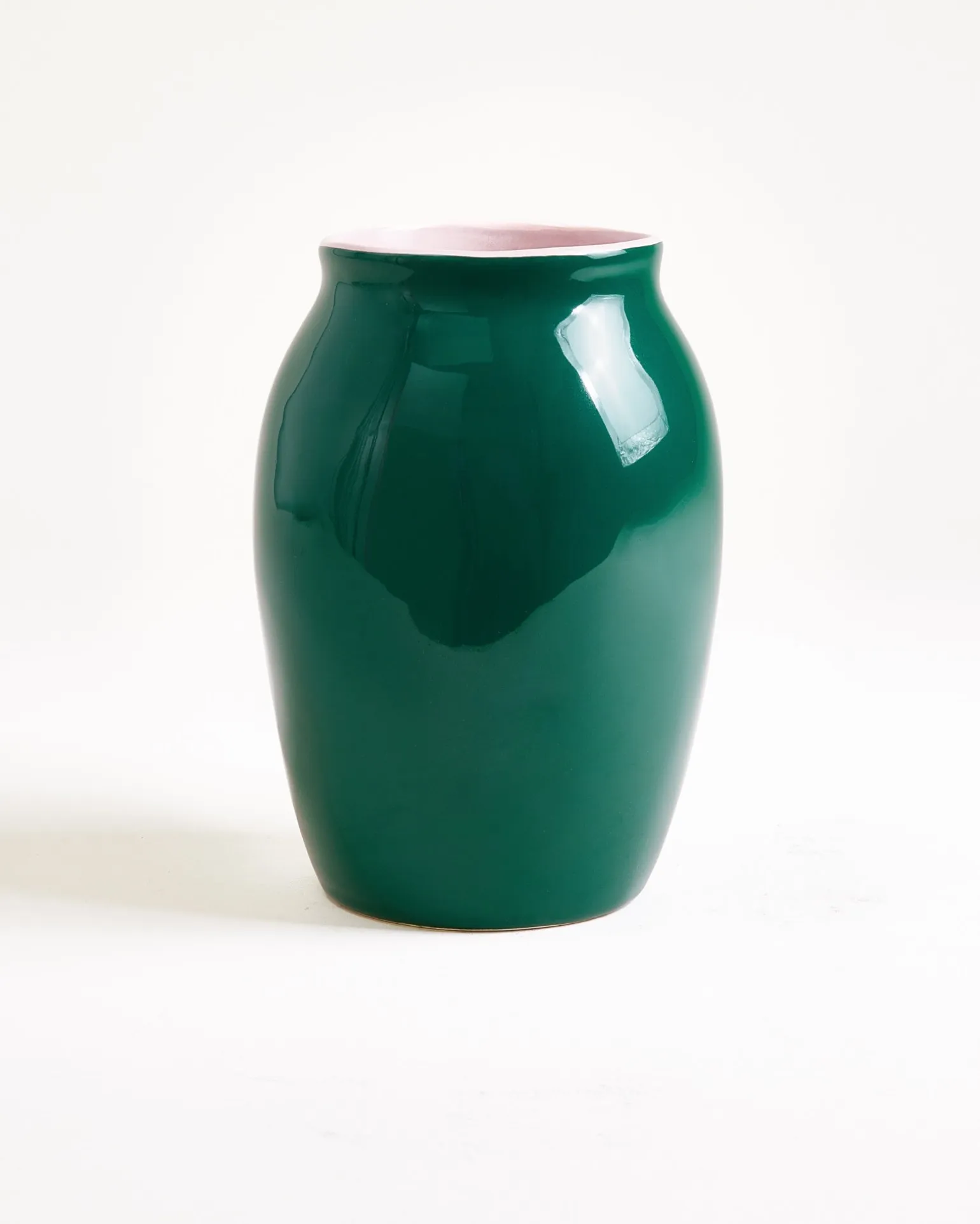 Sombra Vase M dunkelgrün rosé
