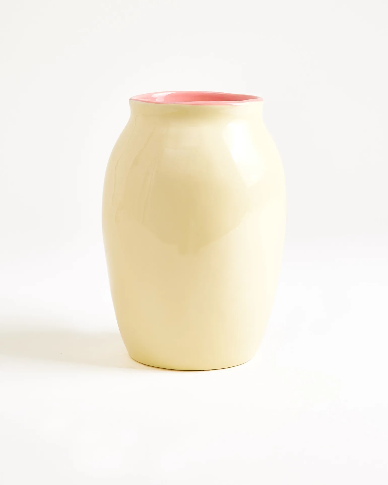 Sombra Vase M gelb rosa