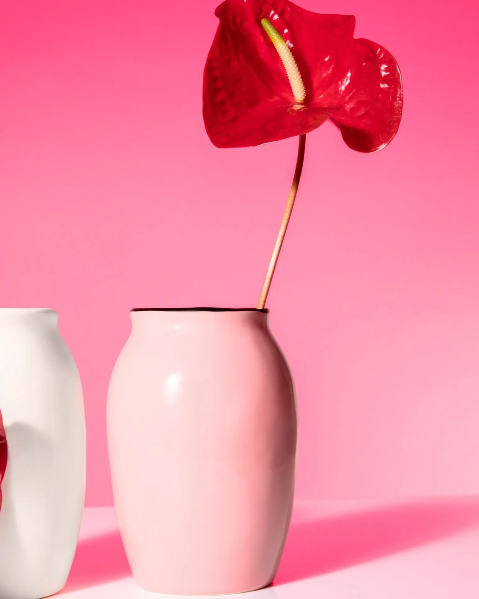 Sombra Vase M rosa braun