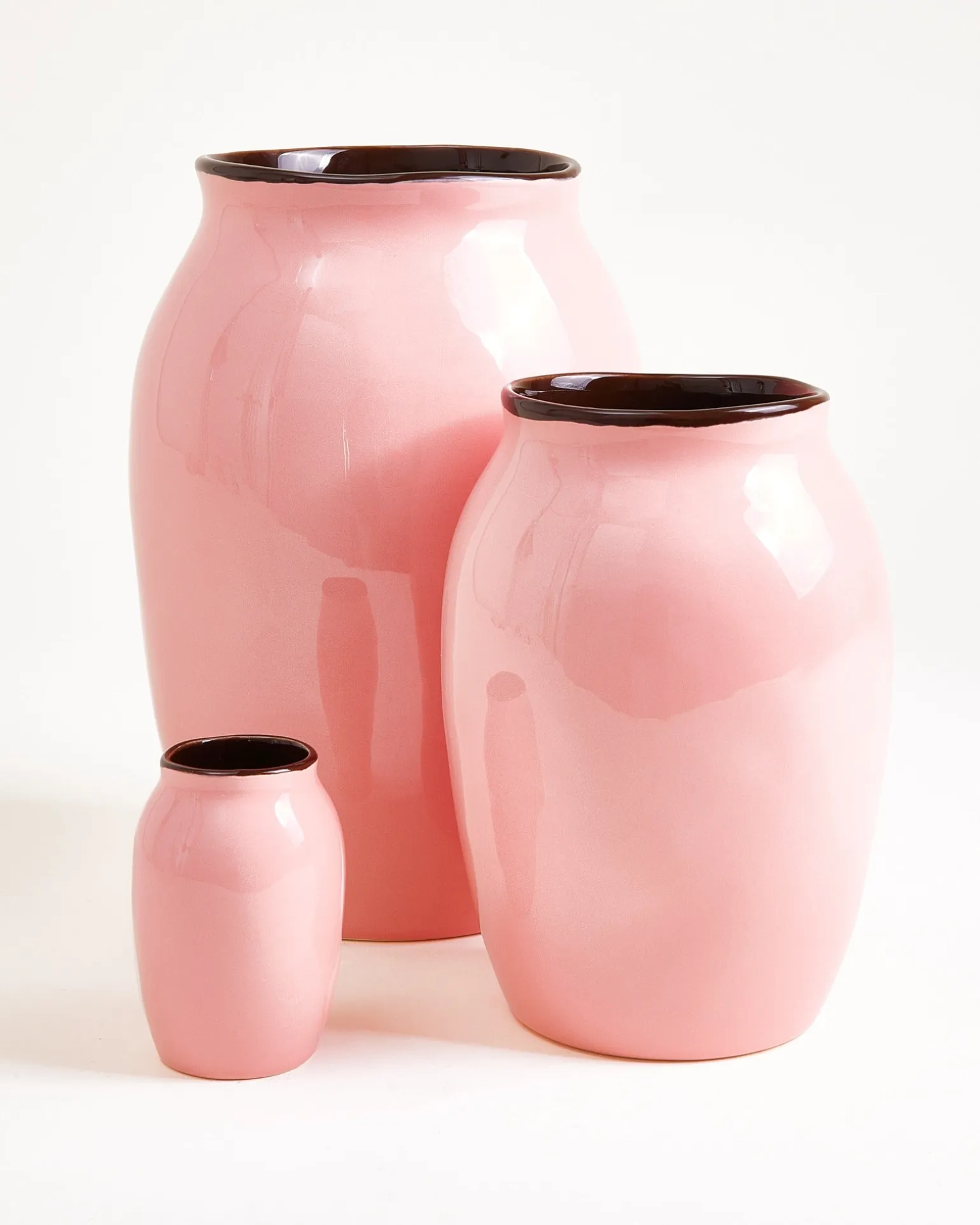 Sombra Vase M rosa braun