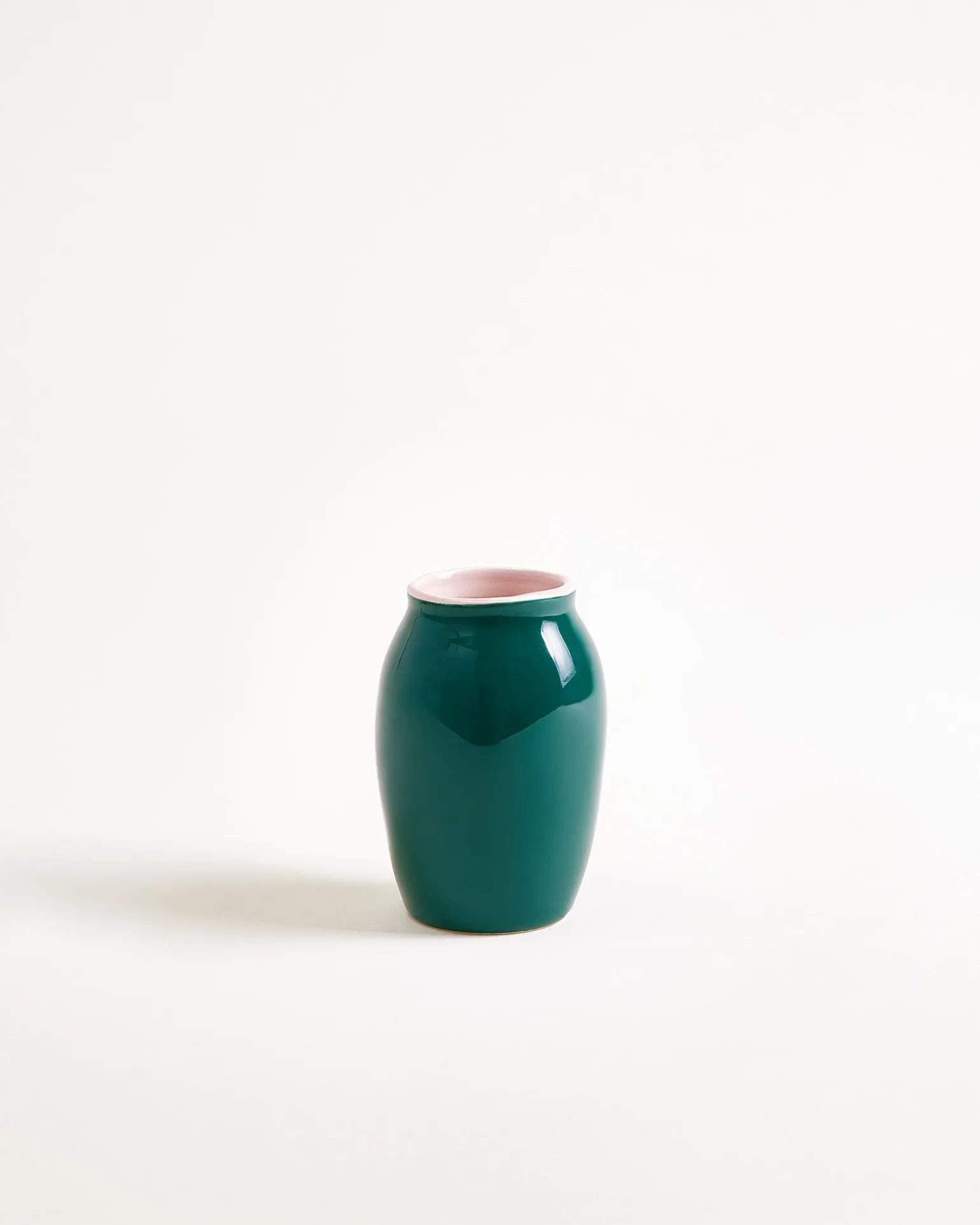 Sombra Vase S dunkelgrün rosé