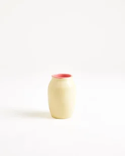 Sombra Vase S gelb rosa