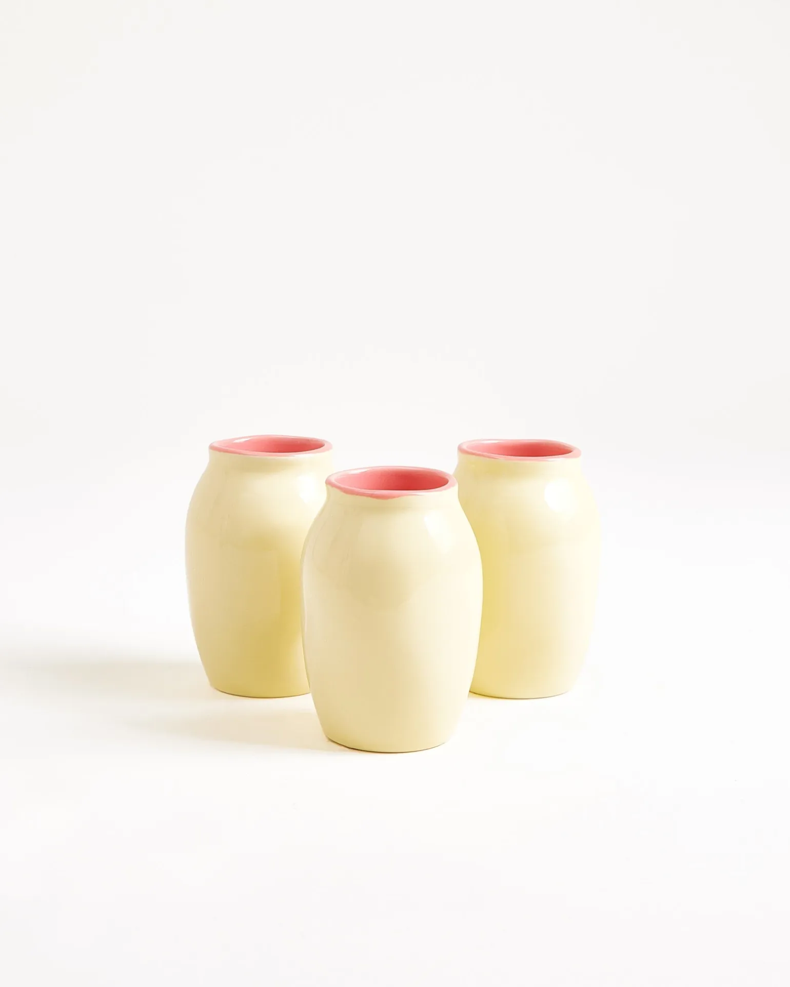 Sombra Vase S gelb rosa