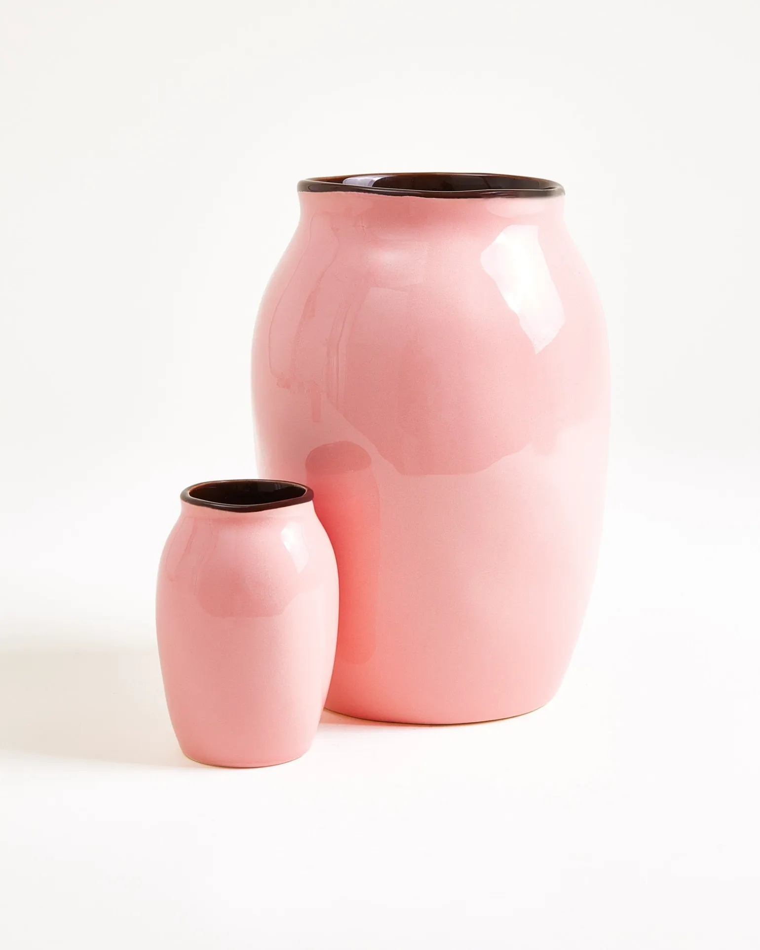 Sombra Vase S rosa braun