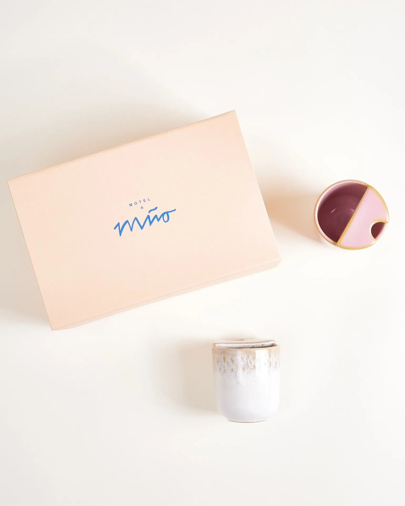 To-Go Becher klein Geschenk-Set sand rosé 3-teilig