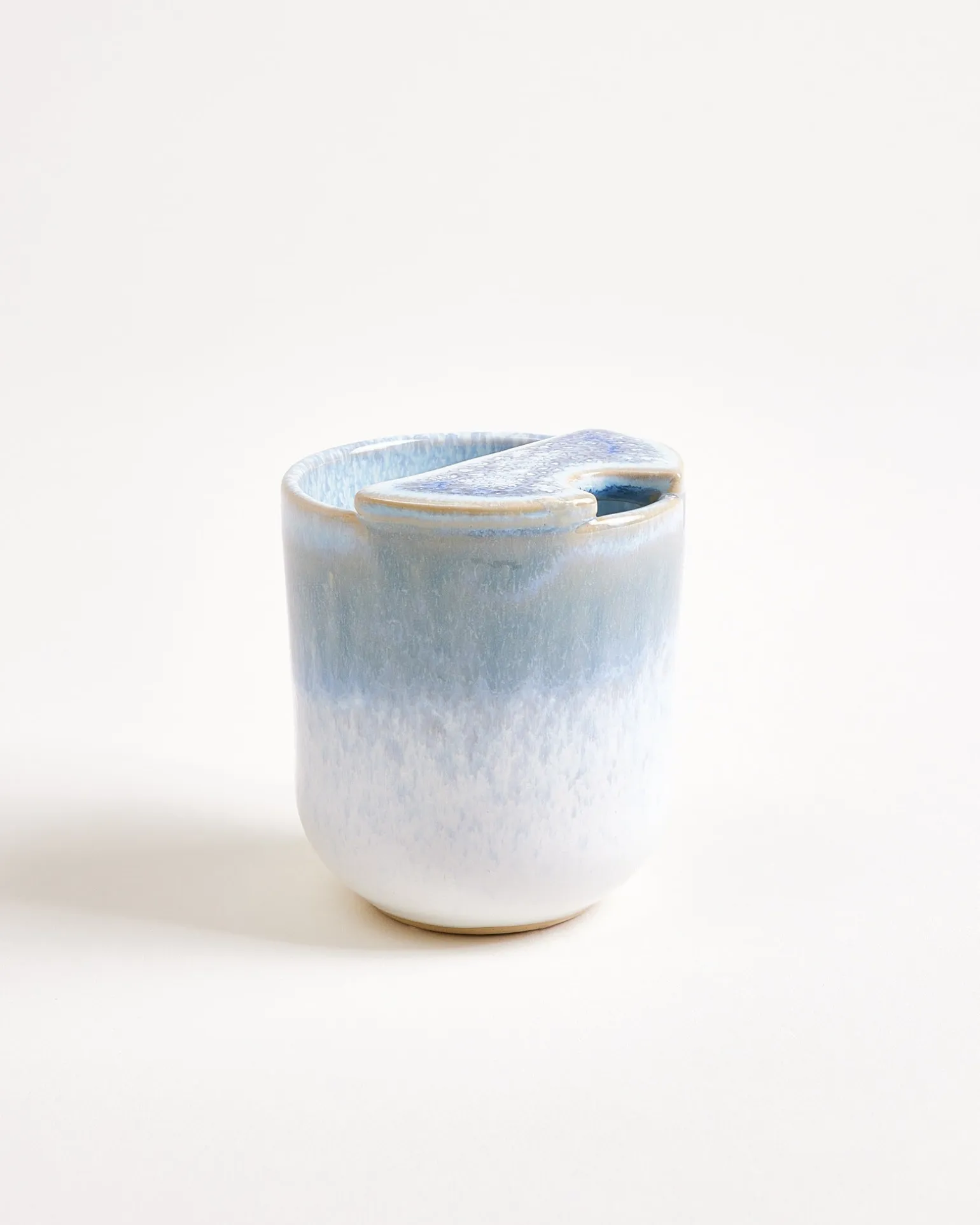To-Go Becher klein Geschenk-Set hellblau sand 3-teilig